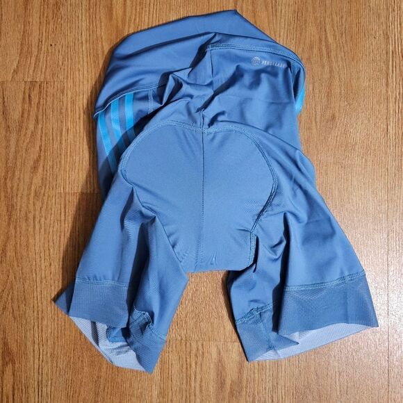 Adidas The Cycling Shorts Women's Large L Altered Blue Padded Breathable Bike - Picture 15 of 15